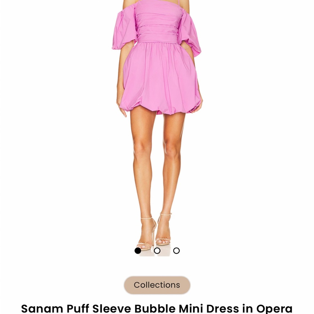 Jonathan Simkhai Puff Sleeve Mini Dress - WHITE (not pink)